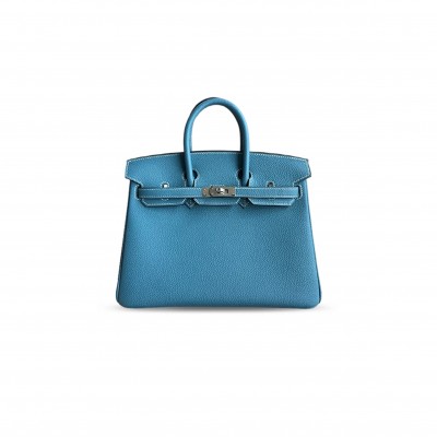 HERMÈS MASTER BIRKIN 25 TOGO BLEU JEAN WITH (25*20*13cm)